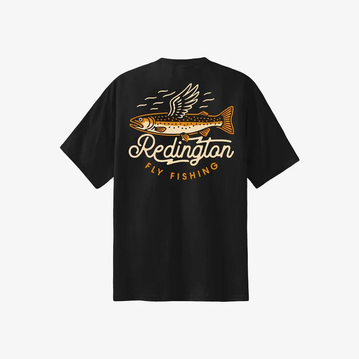 Redington Flying Fish Tee - Black - Apparel - Fly Fish Food