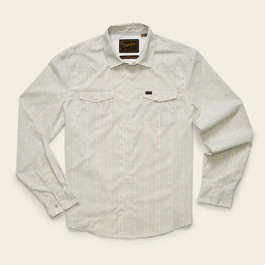 Howler Bros - H Bar Tech Longsleeve - Mosquero Stripe: Off White