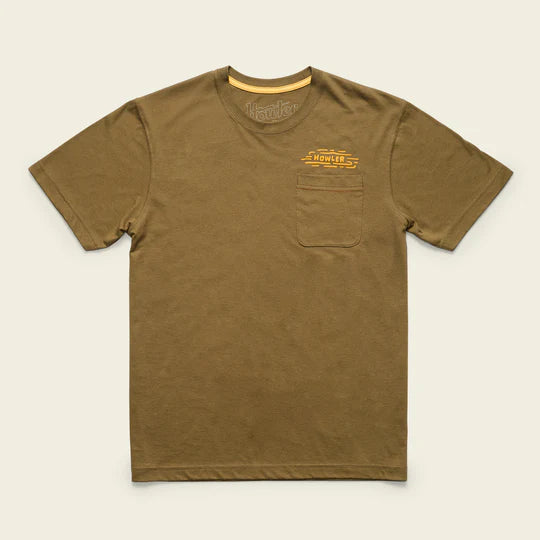 Howler Bros - Squatch Rider Pocket T-Shirt: Ivy Green