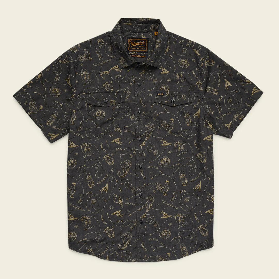 Howler Bros - H Bar B Snapshirt - Sea Rodeo: Antique Black - Apparel - Fly Fish Food