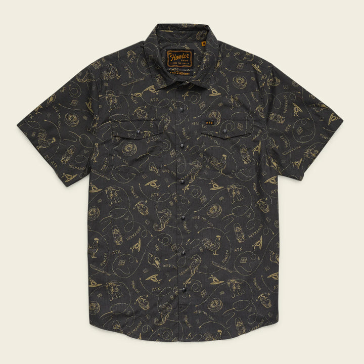 Howler Bros - H Bar B Snapshirt - Sea Rodeo: Antique Black - Apparel - Fly Fish Food