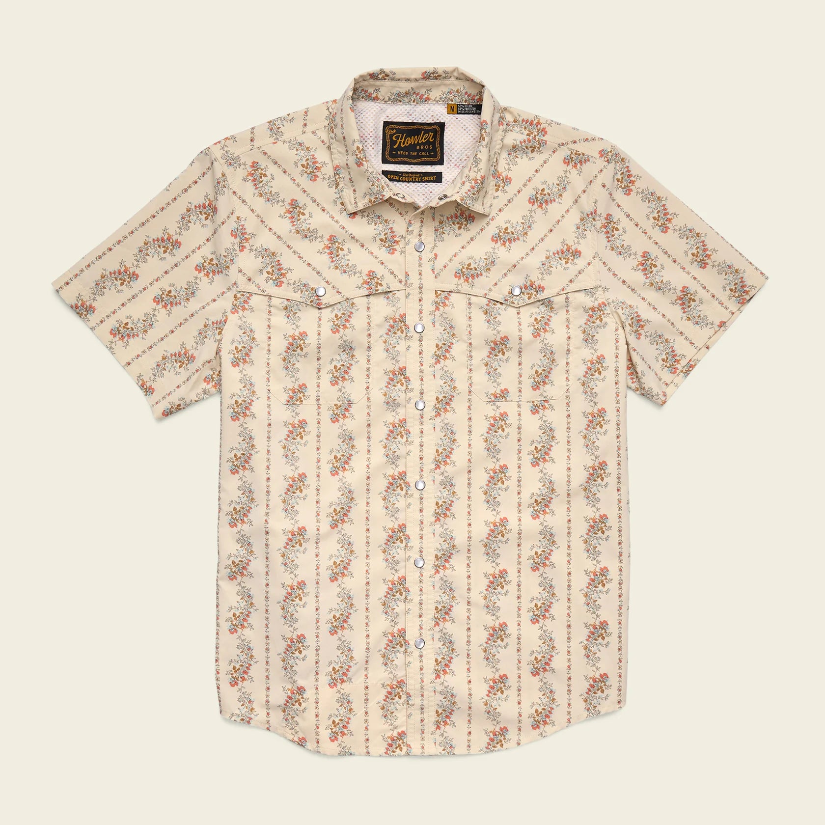 仏CHAPAL PILOT SHIRTSベージュ サイズUK M Howler Bros - Open Country Tech Shirt - Grampa's Curtains: Natural