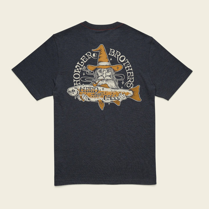 Howler Bros - River Wizard T-Shirt - Navy Heather - Apparel - Fly Fish Food