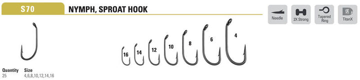 Mustad - Classic Wet Hook S70AP