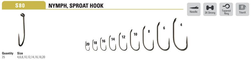 Mustad - Heavy Wet S80AP - Hooks & Shanks - Fly Fish Food