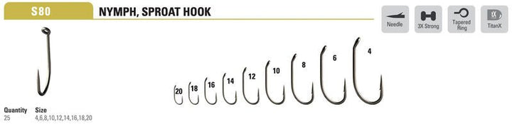 Mustad - Heavy Wet S80AP - Hooks & Shanks - Fly Fish Food