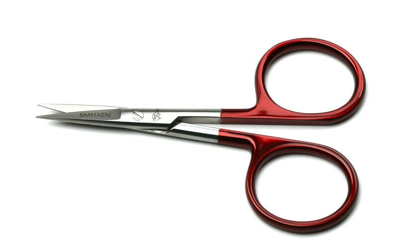 Smhaen Tungsten Carbide 4" Red Regular Straight Scissors