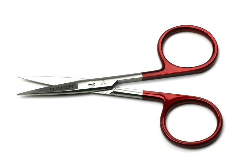 Smhaen Tungsten Carbide 4.5" Red Regular Straight Scissors