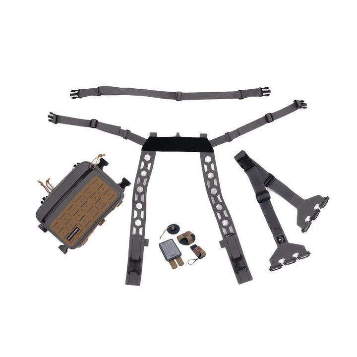 Scout Chest Rig Angler Essentials System - Wolf Grey
