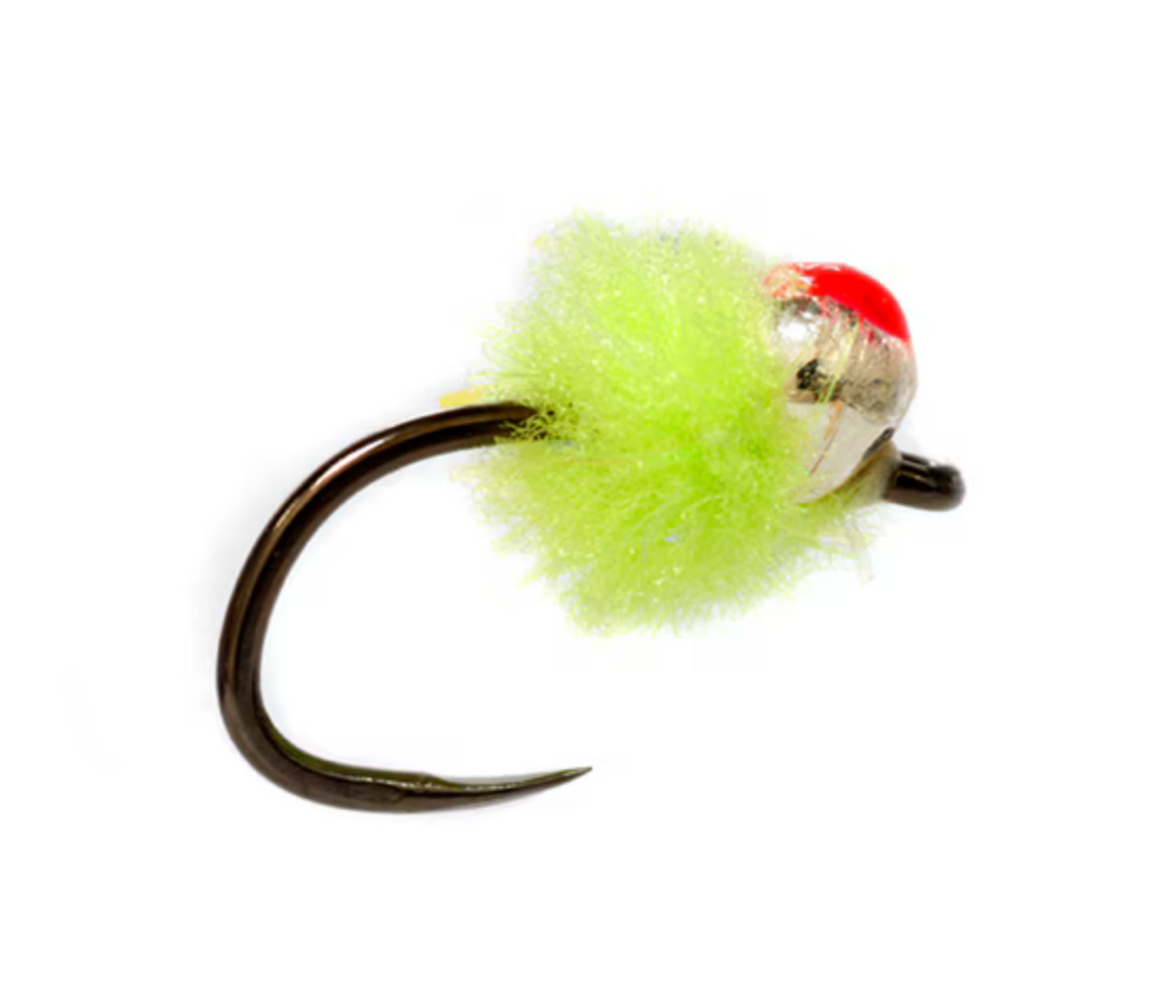 Crostons Tungsten Mini Egg - Cucumber Barbless (Red Dot)