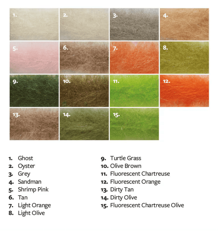 Salty Shrimp Brush Large - Synthetic Fibers & Flash - Fly Fish Food