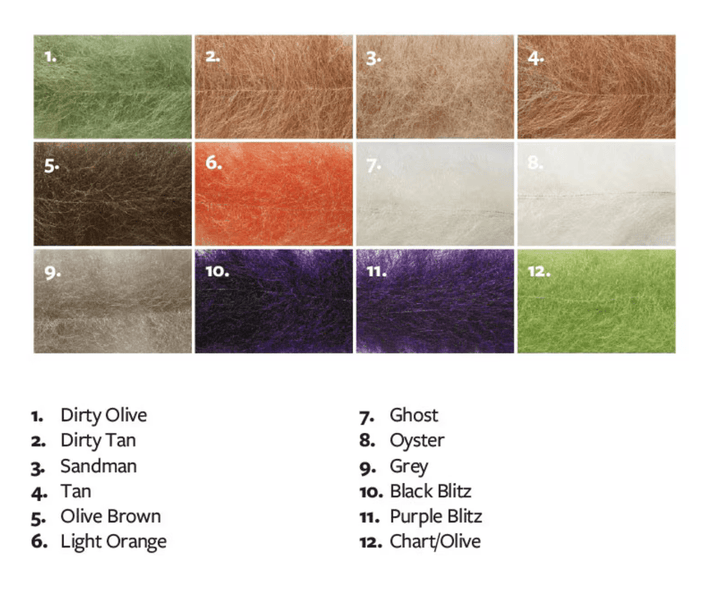 Salty Brush Short - Synthetic Fibers & Flash - Fly Fish Food