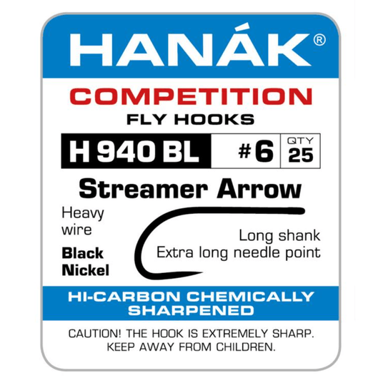Hanak H 940 BL Streamer Arrow - Hooks & Shanks - Fly Fish Food