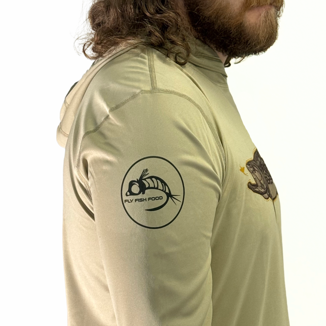 Simms Men's Tech Hoody - Artist Series - Stone Trout Fly FFF Logo