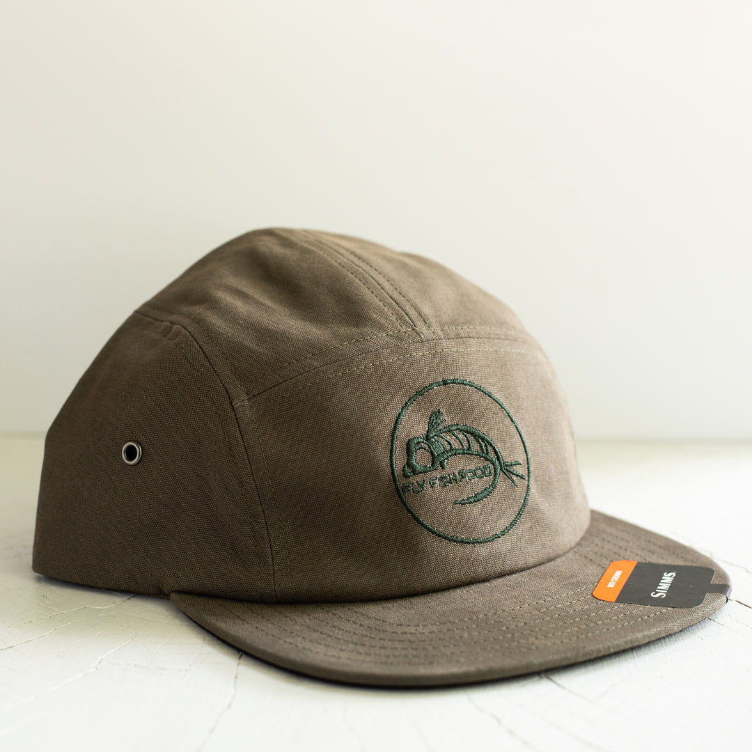 Simms Camper Hat - Fly Fish Food Logo - Olive