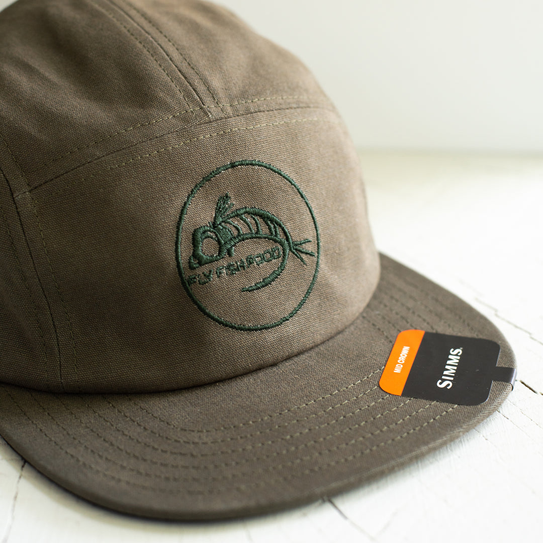 Simms Camper Hat - Fly Fish Food Logo - Olive