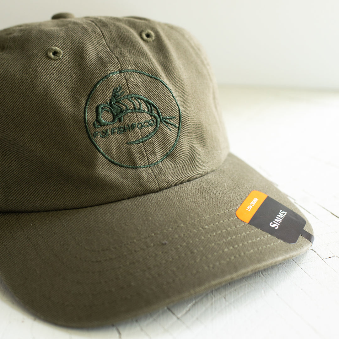 Simms Single Haul Cap - Fly Fish Food Logo - Olive