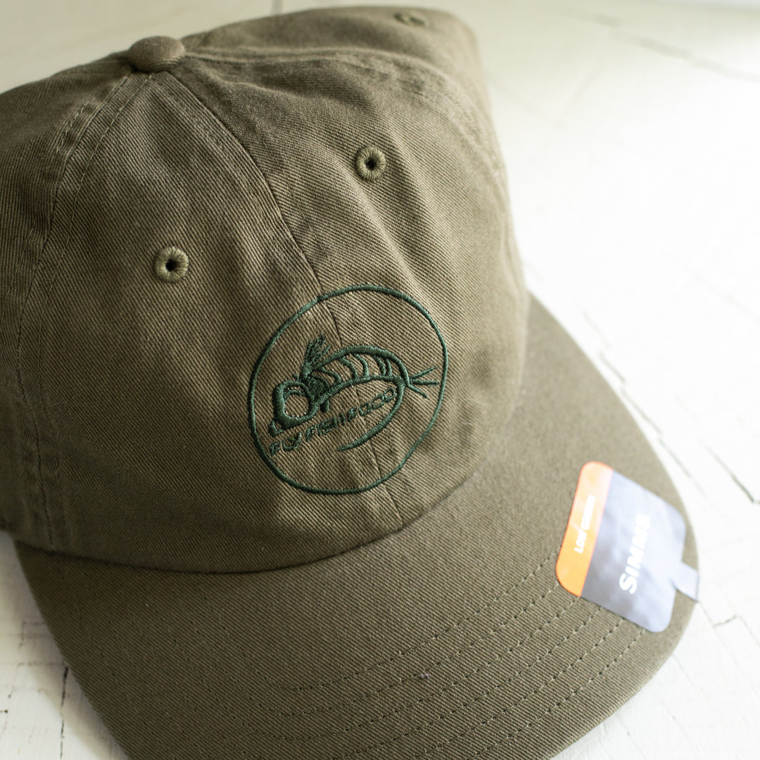 Simms Single Haul Cap - Fly Fish Food Logo - Olive