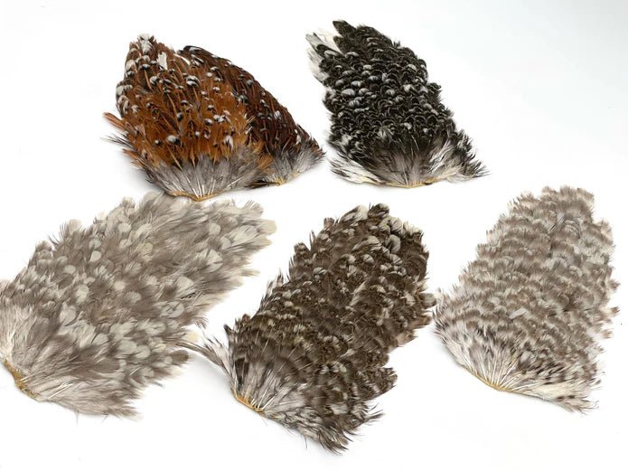 Moonlit India Hen Back Saddles - Feathers & Marabou - Fly Fish Food