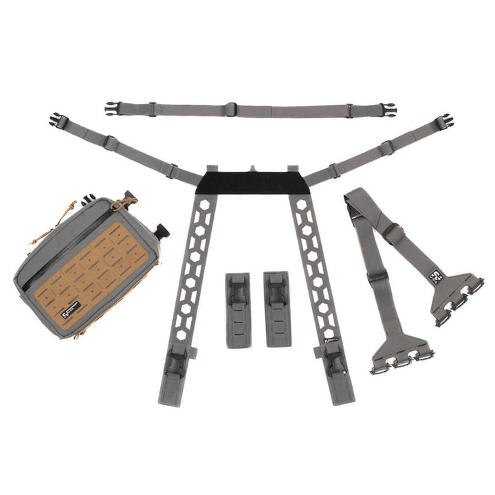 Frontier Chest Rig Angler System - Wolf Grey