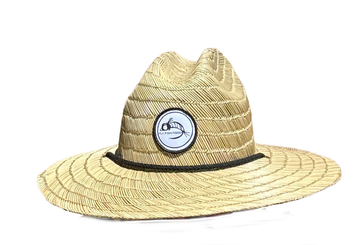Fly Fish Food Logo Straw Hat