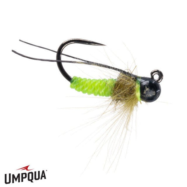 Twisted Caddis Tungsten Jigged Green – Fly Fish Food