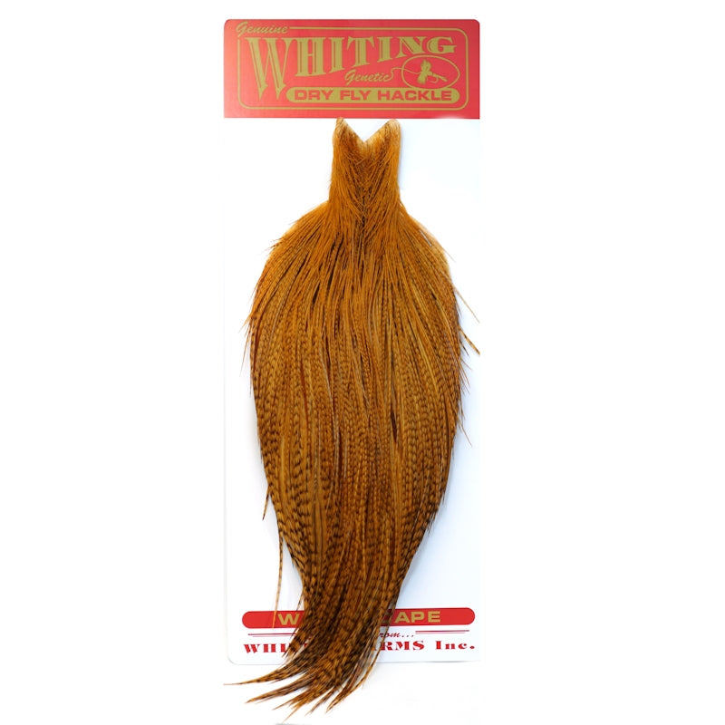 Special Purchase: Whiting Dry Fly Cape - Bronze -  Barred Dark Ginger
