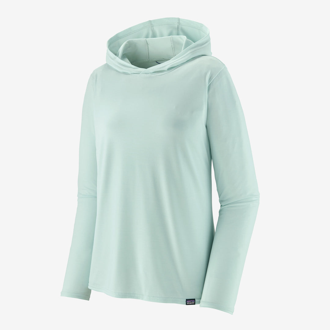 Fly Fish Food Logo (Back) - Patagonia W's Capilene Cool Daily Hoody