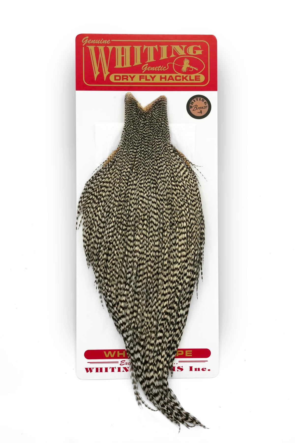 Whiting Rooster Dry Fly Cape - Bronze - Hackle - Fly Fish Food