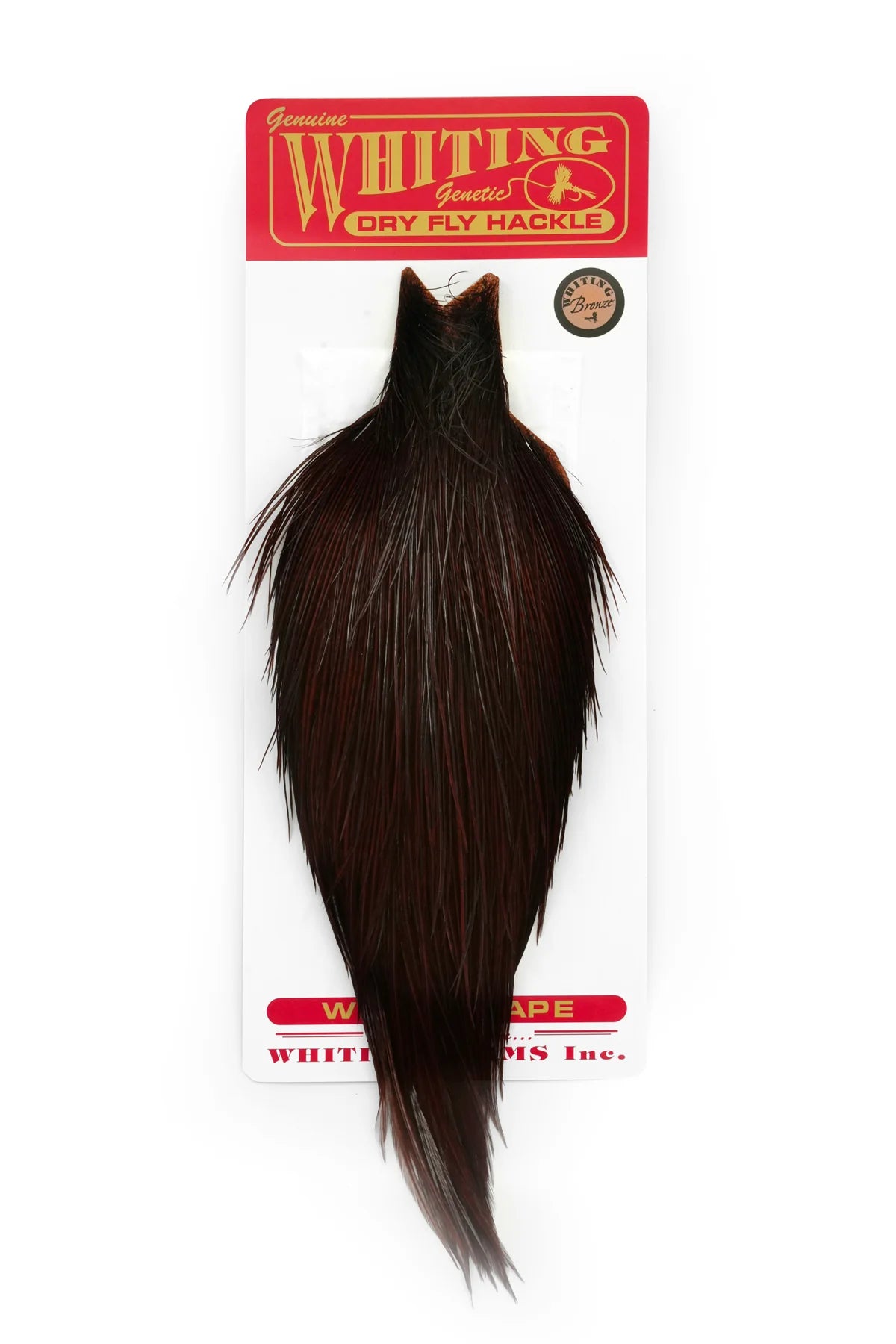 Whiting Rooster Dry Fly Cape - Bronze - Hackle - Fly Fish Food