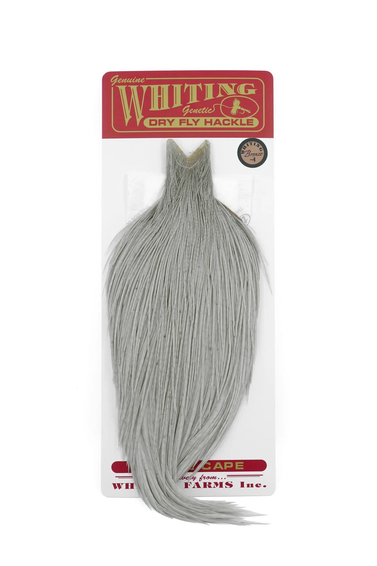 Whiting Rooster Dry Fly Cape - Bronze - Hackle - Fly Fish Food
