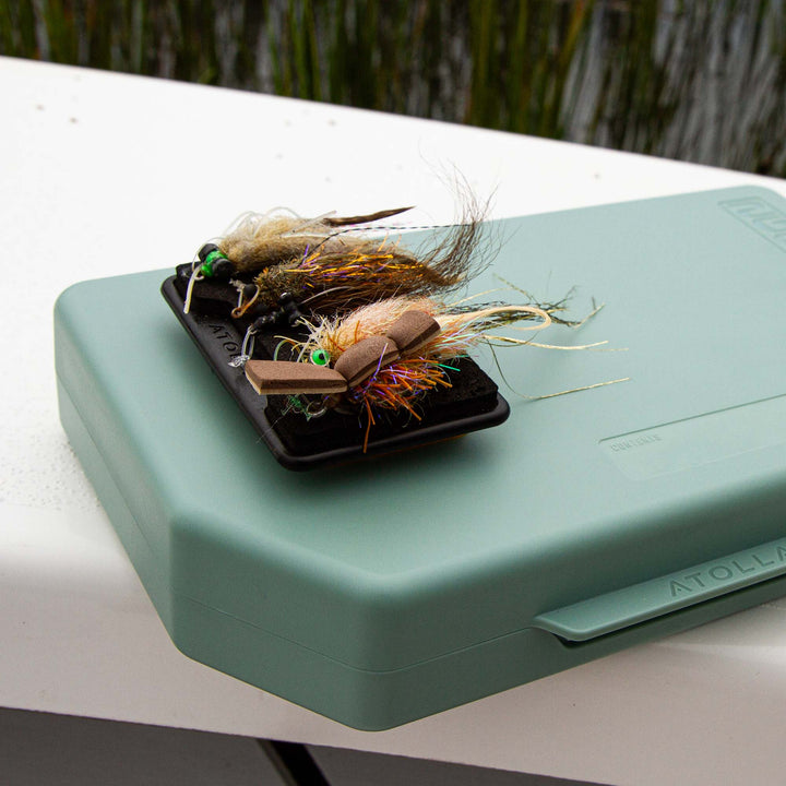 2GO Fly Box - Flats Green - Fly Boxes - Fly Fish Food