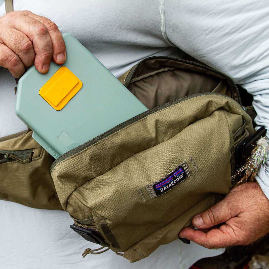 2GO Fly Box - Flats Green - Fly Boxes - Fly Fish Food