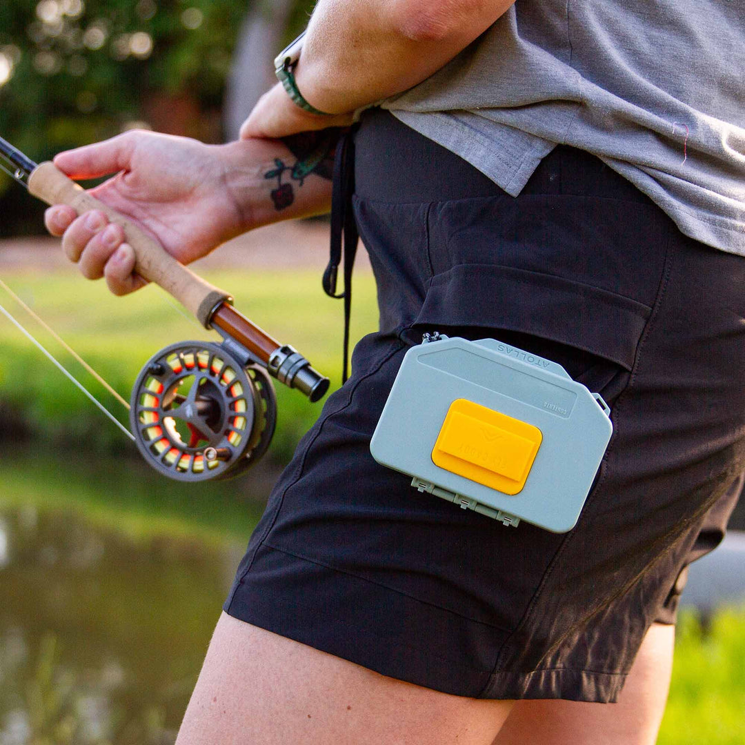 Micro Fly Box - Flats Green - Fly Boxes - Fly Fish Food