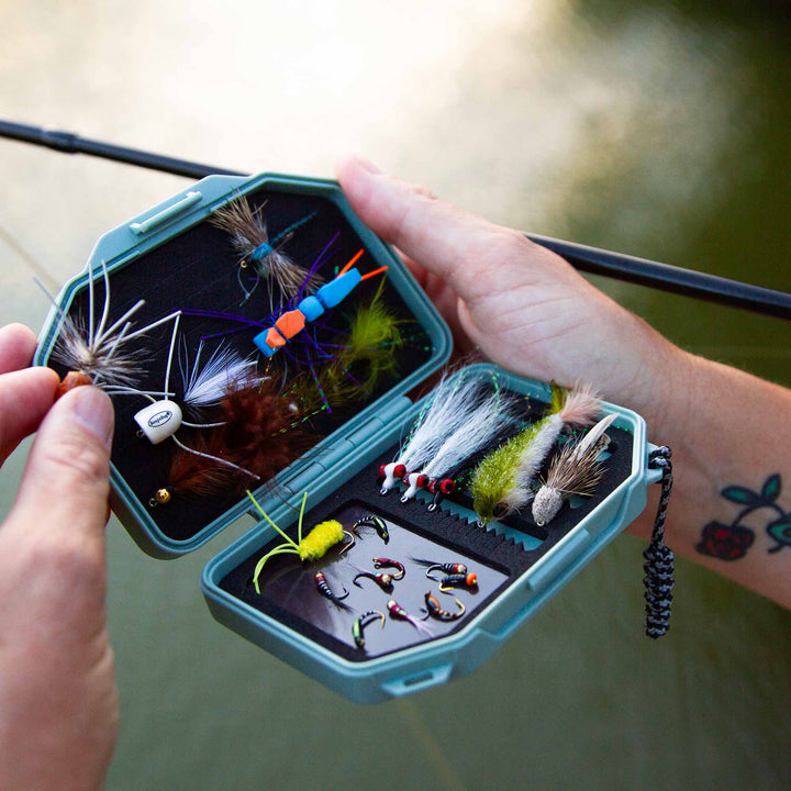 Micro Fly Box - Flats Green - Fly Boxes - Fly Fish Food