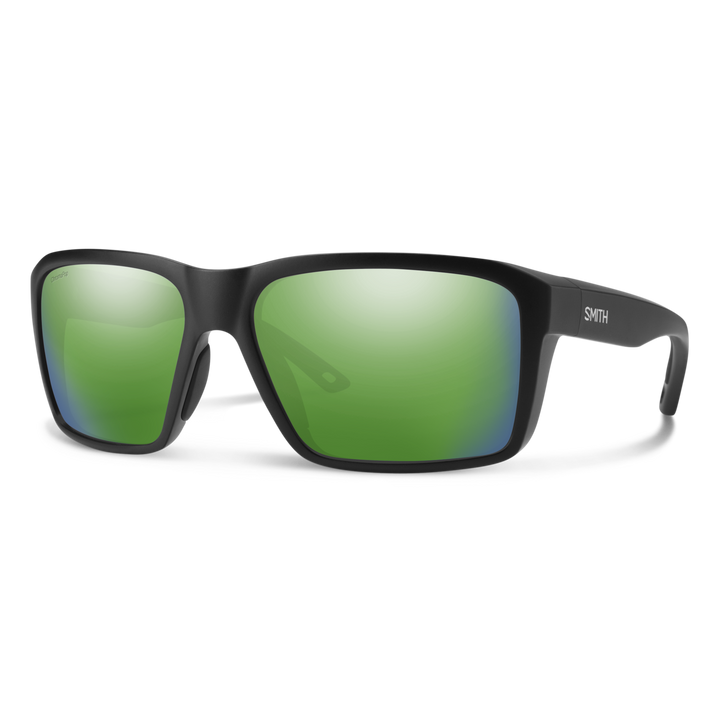 Backcast Matte Black / ChromaPop Polarized Green Mirror