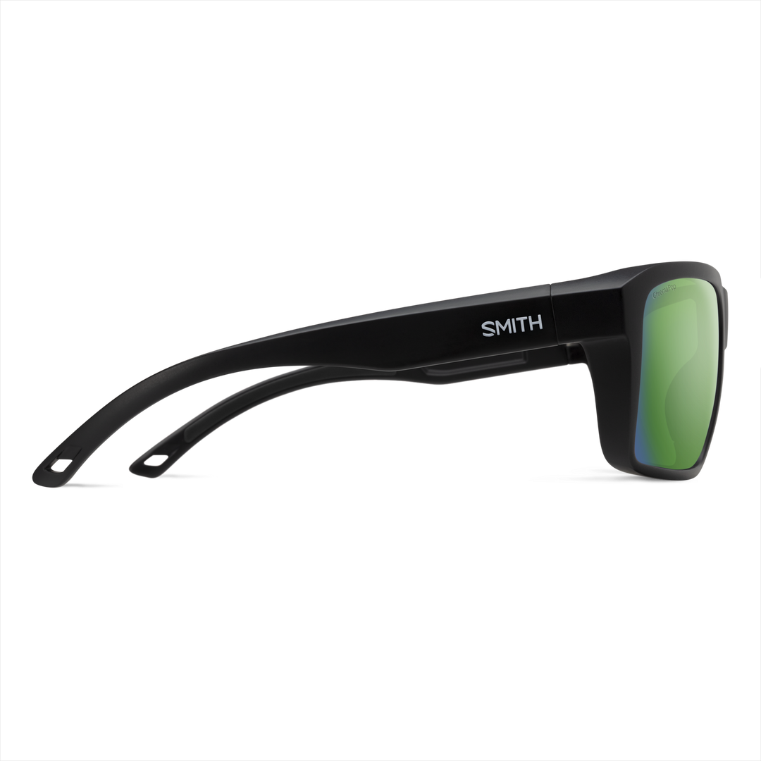 Backcast Matte Black / ChromaPop Polarized Green Mirror