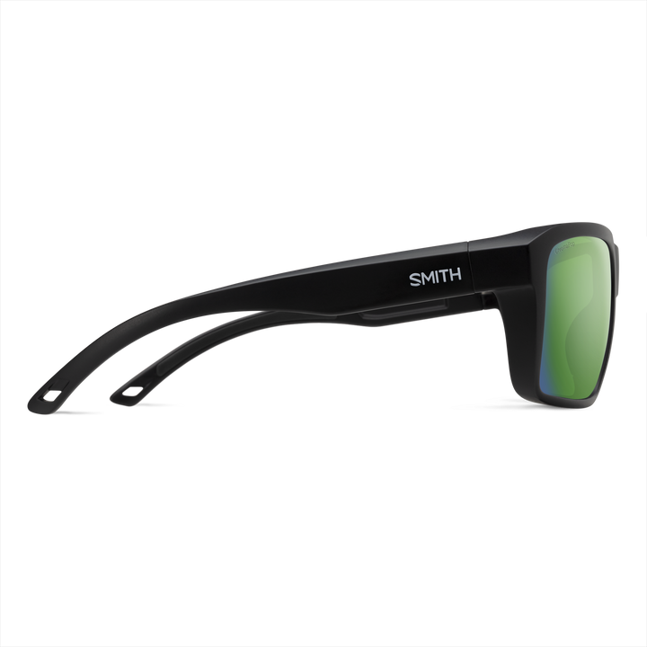 Backcast Matte Black / ChromaPop Polarized Green Mirror