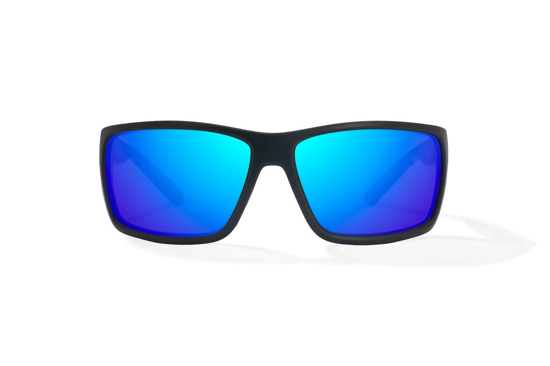 Bales Beach BlackMatte / Blue Mirror (Glass)