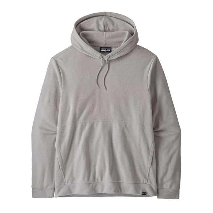 Fly Fish Food Logo - Patagonia Men's Micro D Fleece Hoody - Feather Grey - Apparel - Fly Fish Food