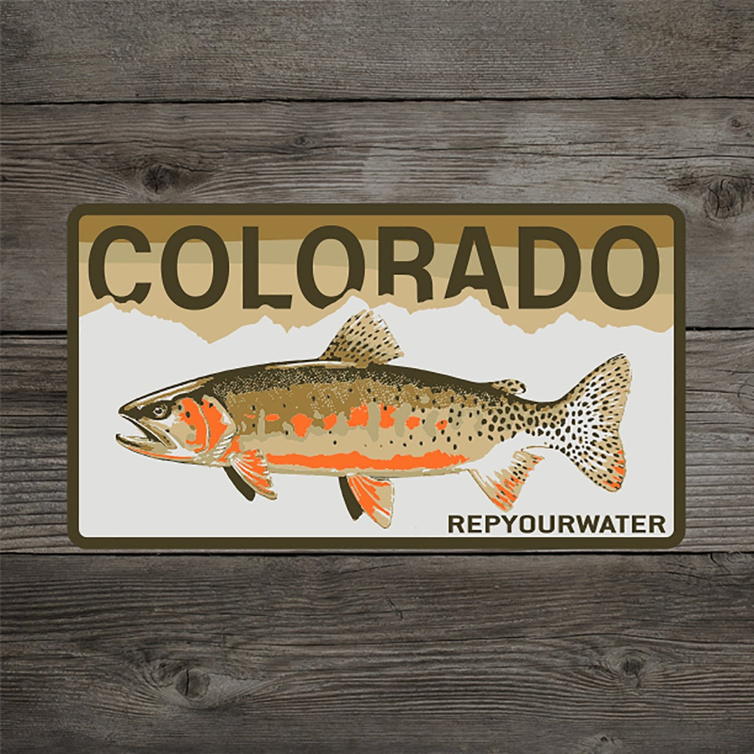 RepYourWater Sticker, Colorado Greenback