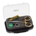Clamp Gift Set - Nipper, Retractor &amp; 5" Gold Standard Clamp in Medium Fly Box