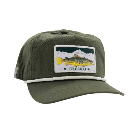 RepYourWater Brimmed Hat, 5 Panel, Unstructured, Colorado Wild Brown