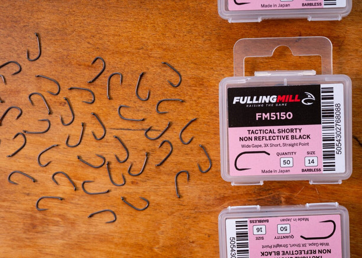 Fulling Mill 5150 Tactical Shorty Non-Reflective Black Hook - Barbless