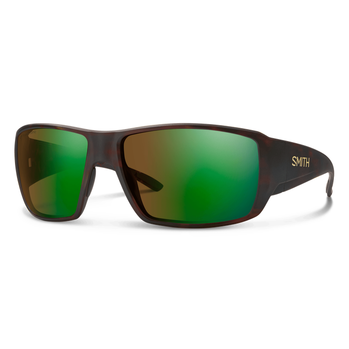 Smith Guide's Choice Sunglasses - Matte Tortoise + ChromaPop Glass Polarchromic Brown Green Mirror
