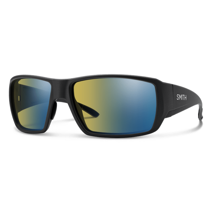 Smith Guide's Choice XL Sunglasses - Matte Black ChromaPop Glass PolarChromic Yellow Blue Mirror Lens - Sunglasses - Fly Fish Food