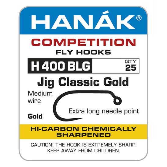 Hanak H 400 BL Gold Jig Hook - Hooks & Shanks - Fly Fish Food