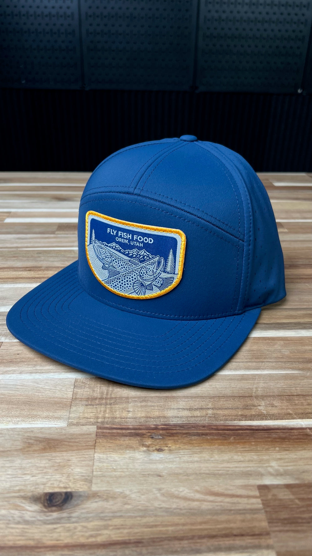 Fly Fish Food & Casey Underwood 7 - Panel Hat - Orem Utah Patch - Hats - Fly Fish Food