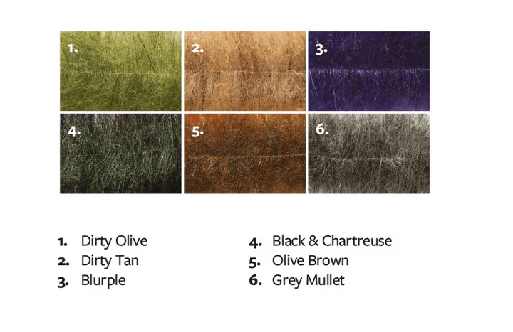 Fulling Mill Flashy Craft Brush Long - Synthetic Fibers & Flash - Fly Fish Food