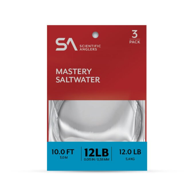 Scientific Anglers Mastery Saltwater Leader - 3 Pack - Tippet, Leader & Accessories - Fly Fish Food